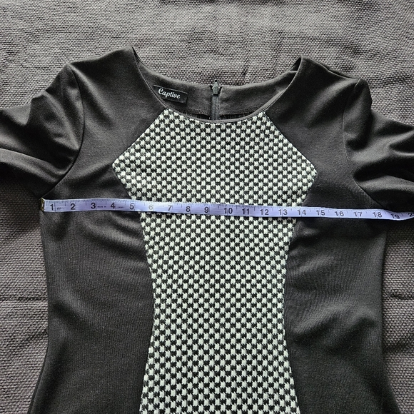 Black and White Checkered Dress L - Picture 5 of 15